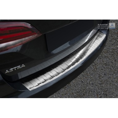 Накладка на задний бампер (матовая) Opel Astra V (K) Tourer (2015-) бренд – Avisa главное фото